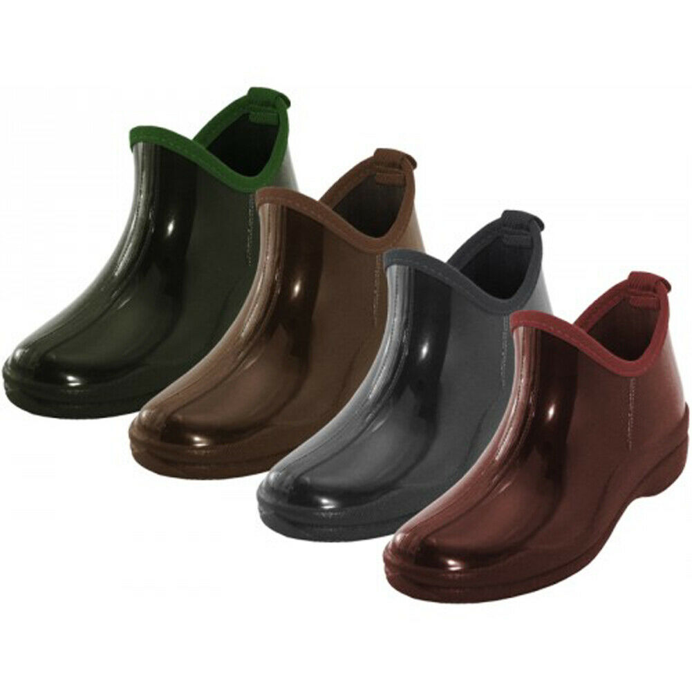 New Women's Short Rain Boots Garden Ankle Shoes Fashion Print Colors, Size: 5-11